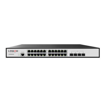 LINKOH Unmanaged Switch PoE with 8 Ports 10/100M and 2GE Uplink - LINKOH