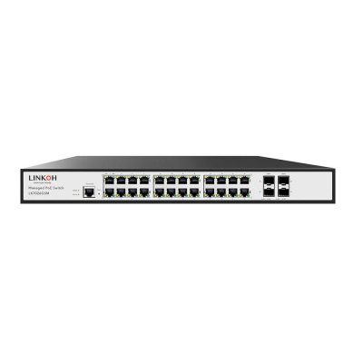 LINKOH Unmanaged Switch PoE with 8 Ports 10/100M and 2GE Uplink - LINKOH