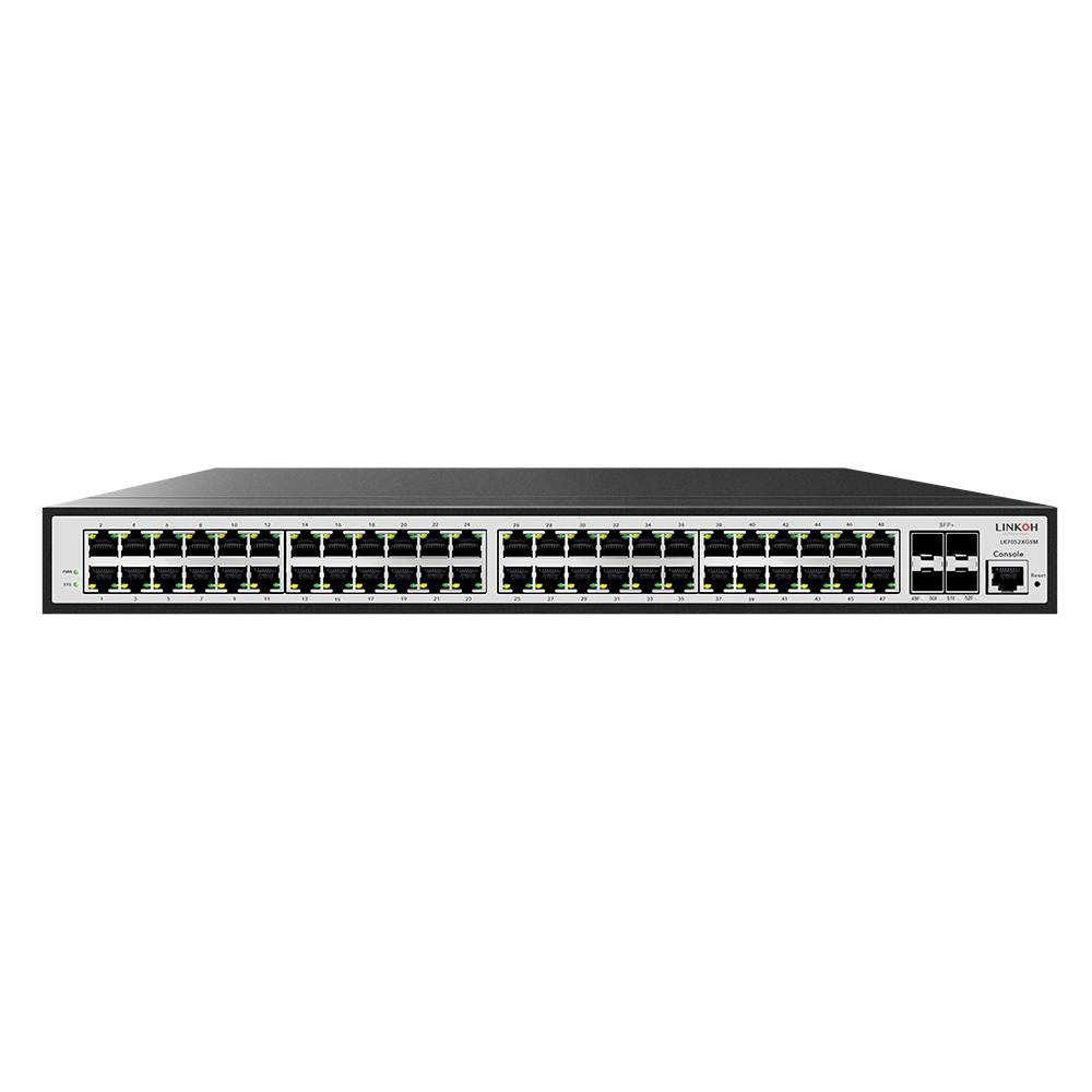 Ethernet Switch with 10Gb Uplink or 1Gb Uplink - Fiber Cabling