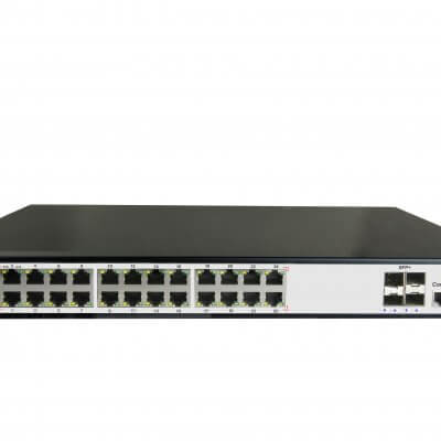 Hanwha EN-SW26M-001 24-Port Managed PoE+ Switch